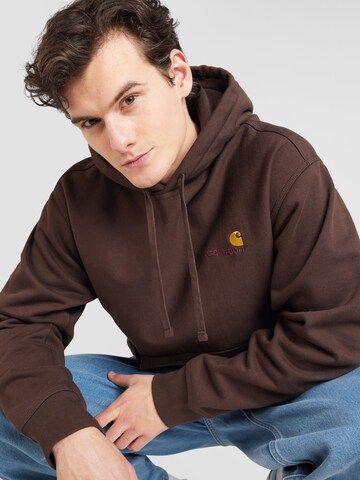 Carhartt WIP Sweatshirt 'American Script' in Braun