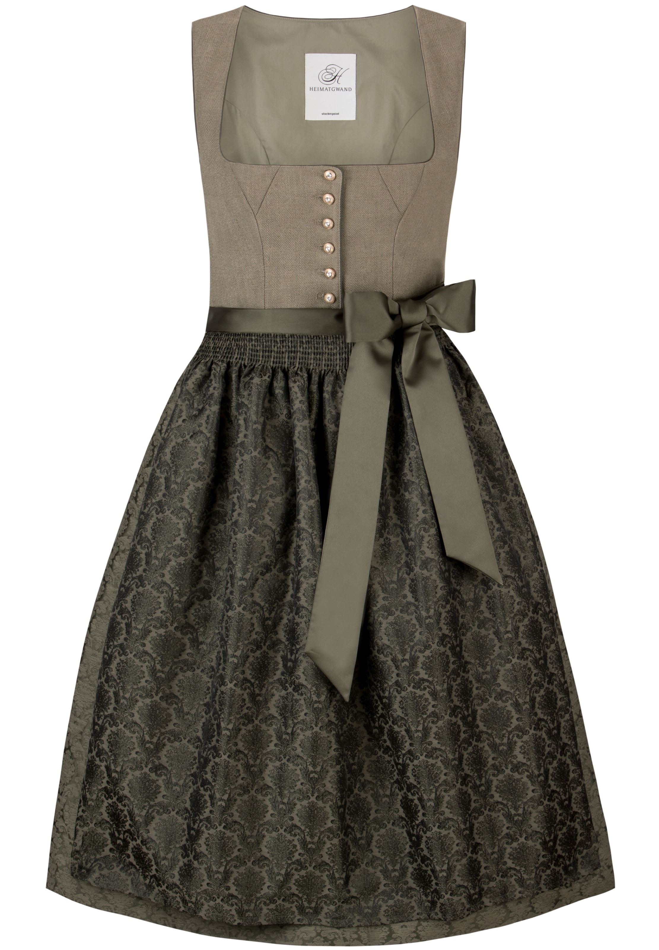 STOCKERPOINT Dirndl 'Patricia' in Grün: Vorderseite