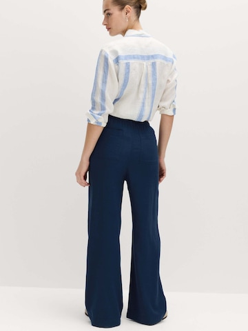 Marks & Spencer Wide leg Broek in Blauw