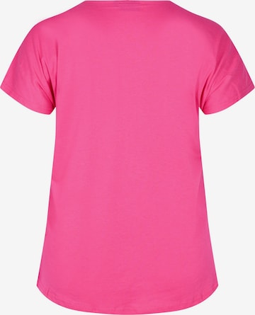 Zizzi Shirt 'Liza' in Roze