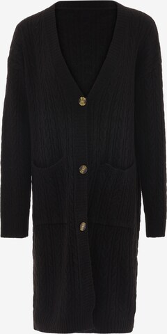 CAILYN Knit Cardigan in Black: front