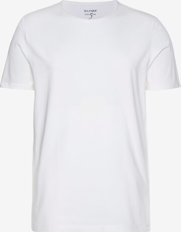 Coupe slim T-Shirt 'Level 5' OLYMP en blanc : devant