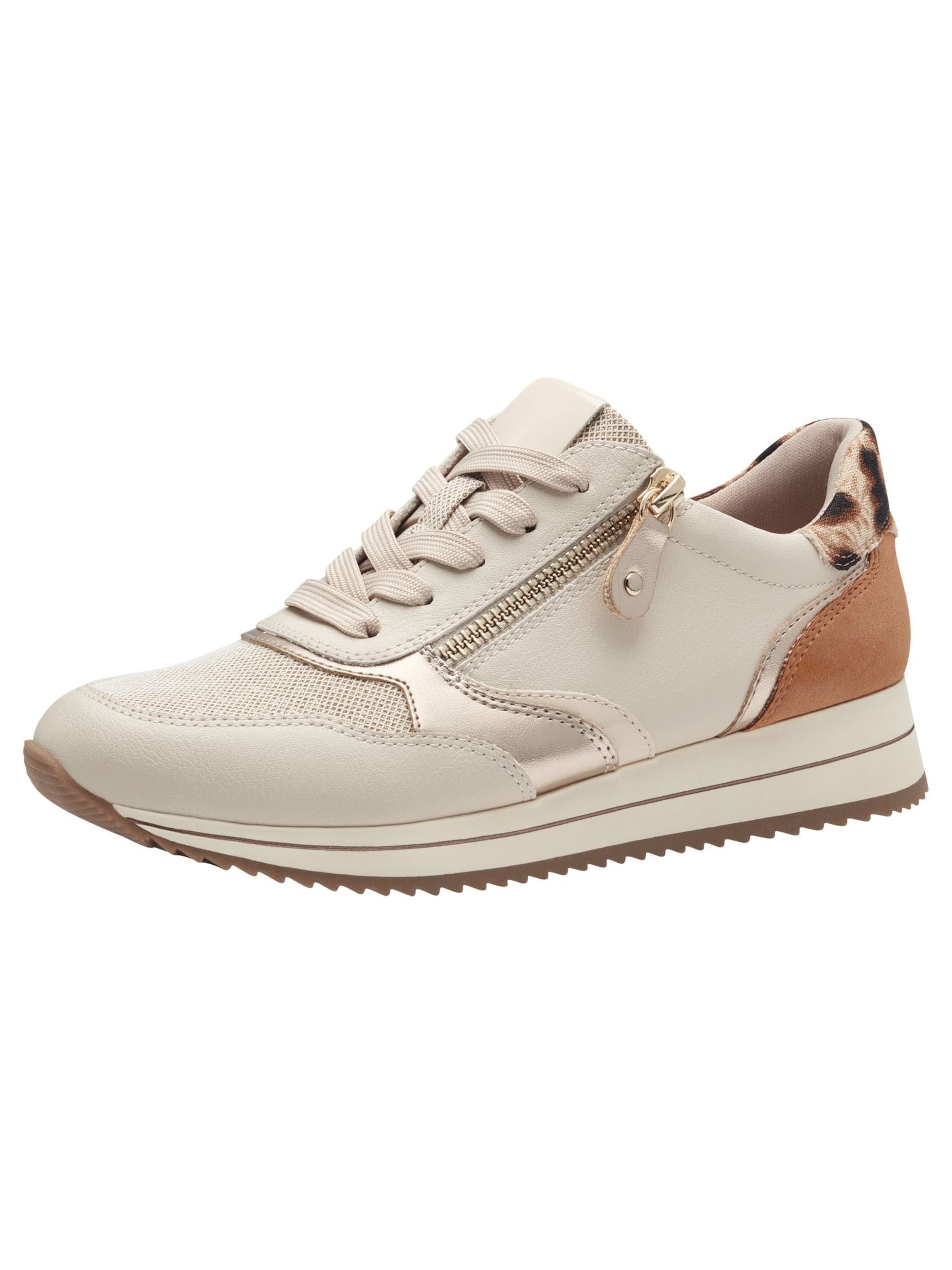 JANA Sneakers laag in Beige: voorkant