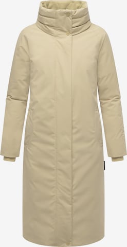NAVAHOO Winter Coat 'Traumblüte 14' in Beige: front