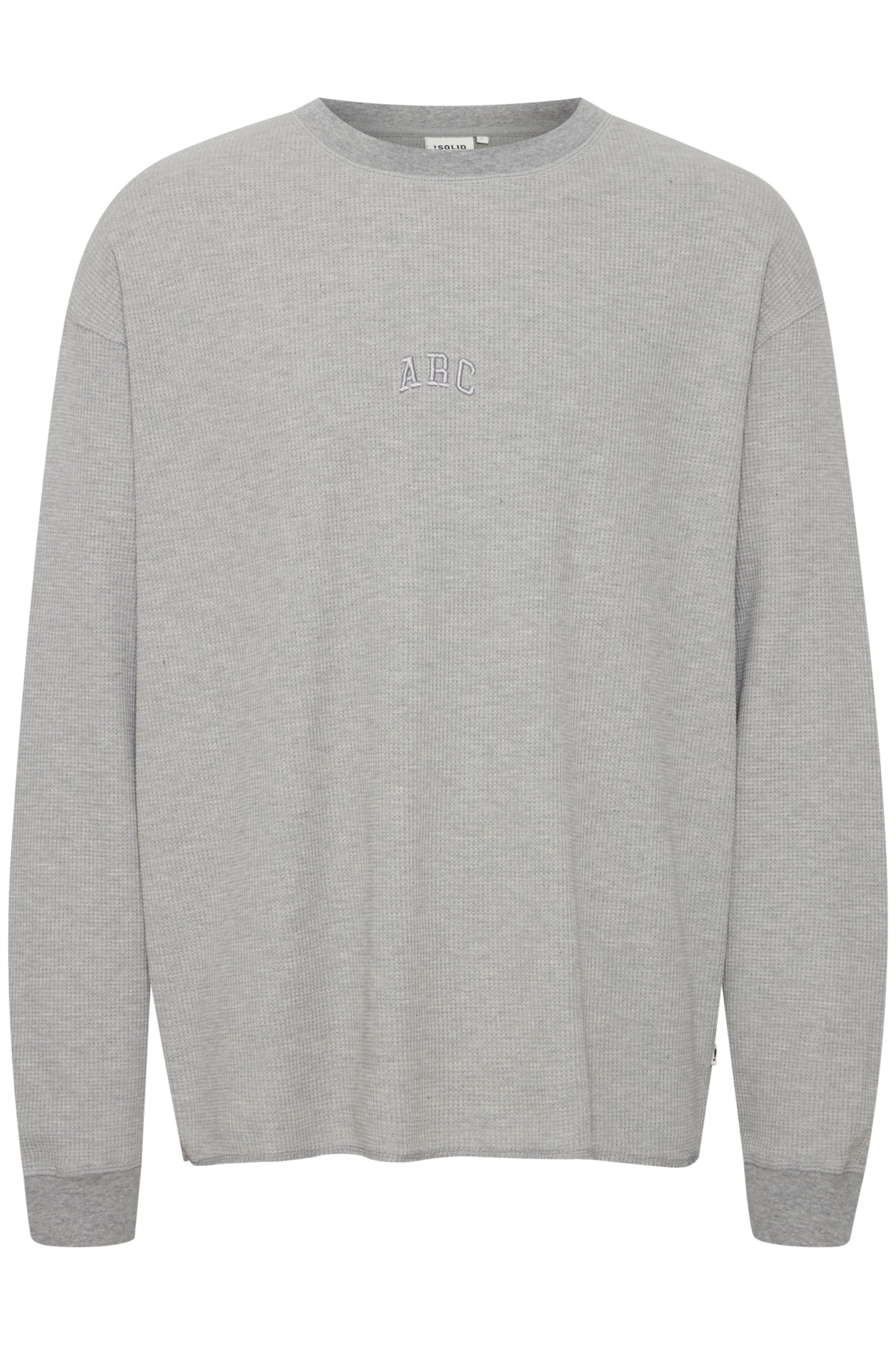!Solid Sweatshirt in Grau: Vorderseite