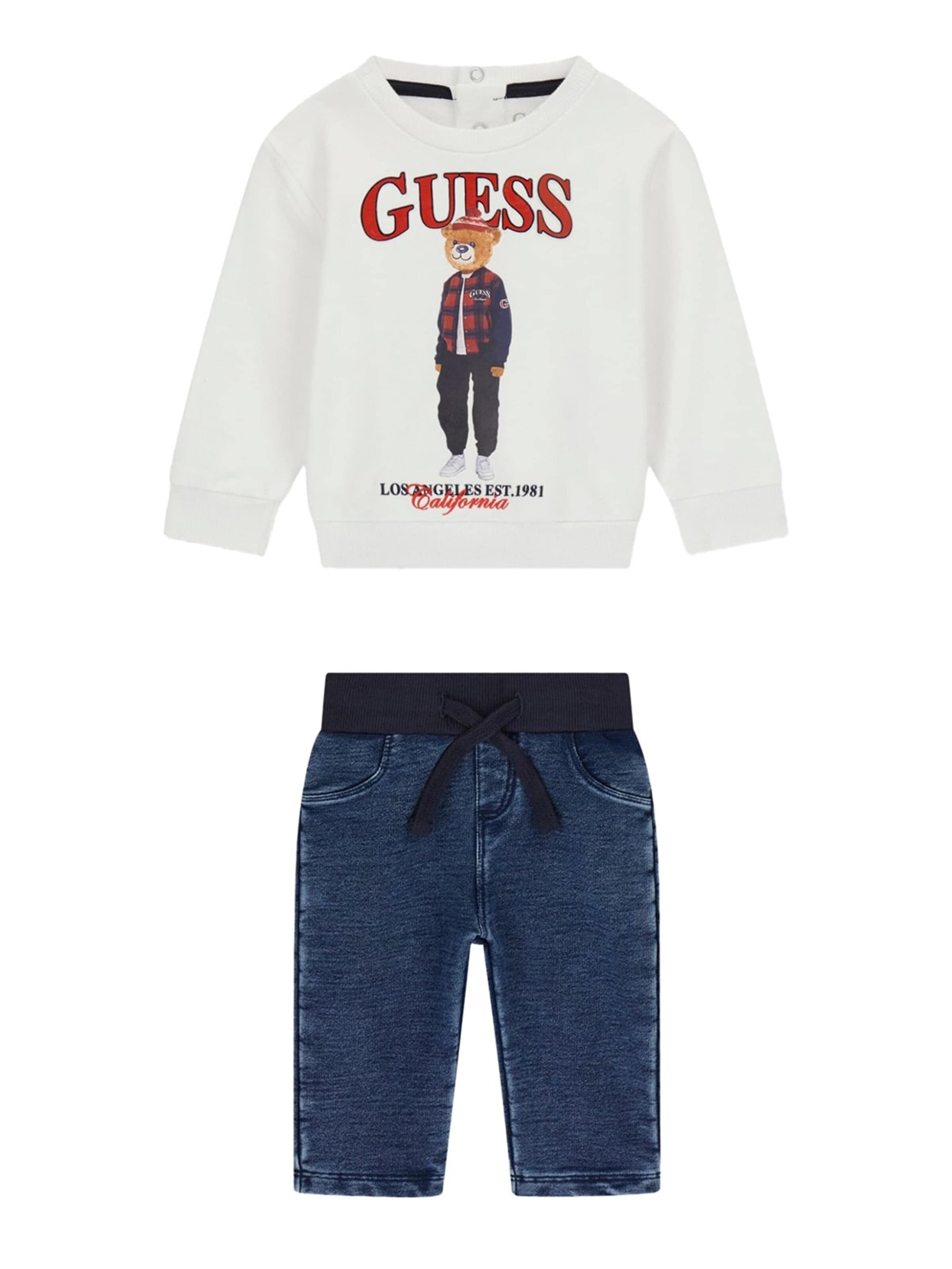 Set di GUESS KIDS in bianco: frontale