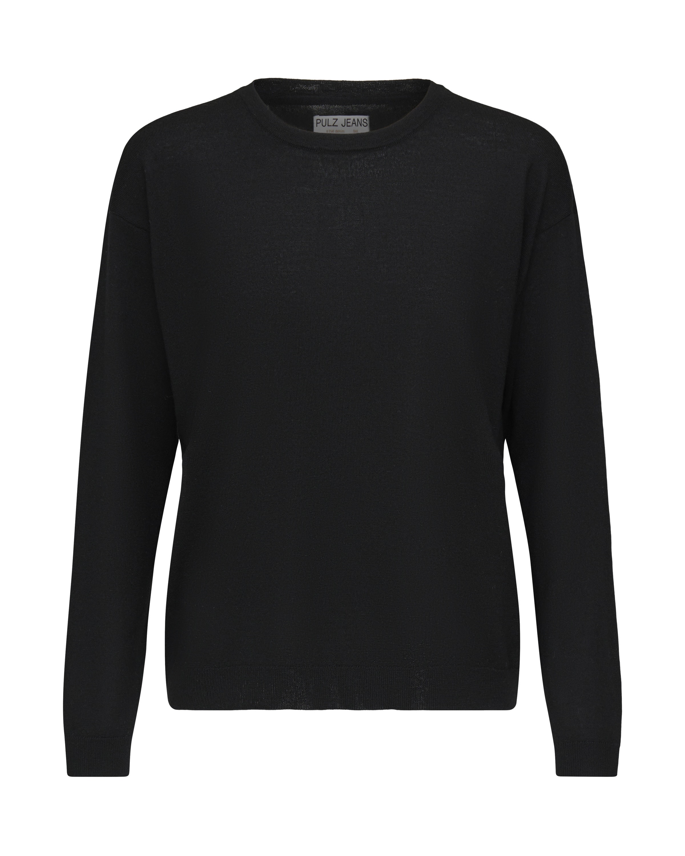 PULZ Jeans Trui 'PZSadie' in Zwart: voorkant