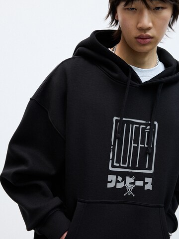 Pull&Bear Sweatshirt in Schwarz
