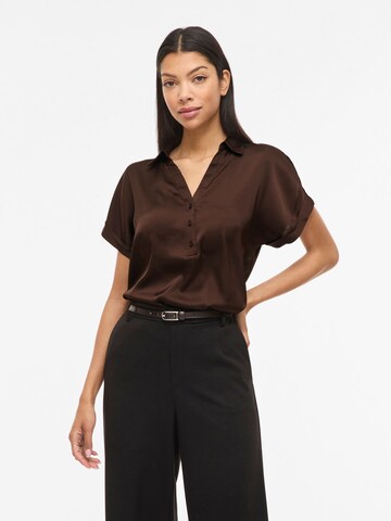 Camicia da donna 'VIENNA' di VILA in marrone: frontale
