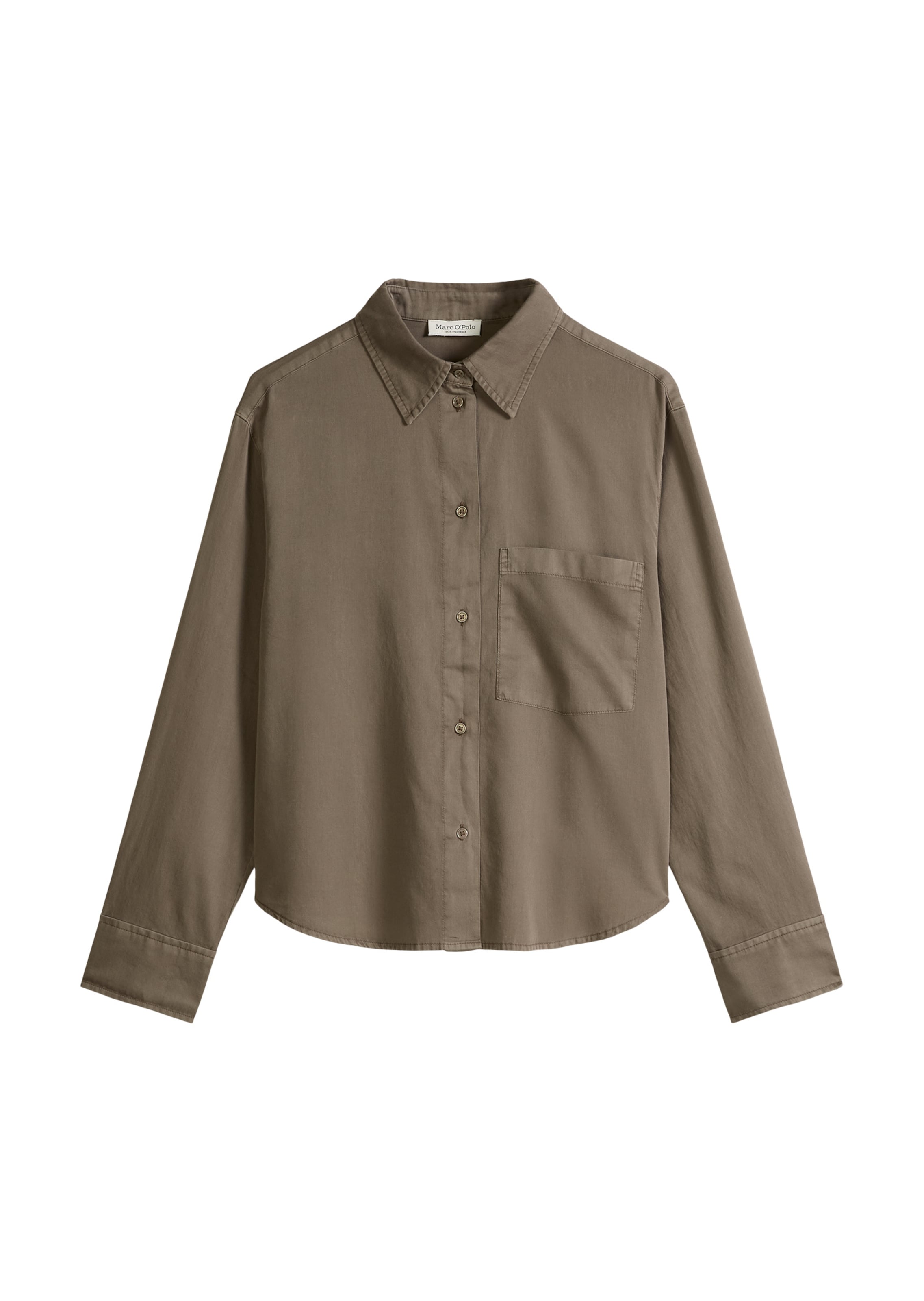 Marc O'Polo Blouse in Bruin: voorkant