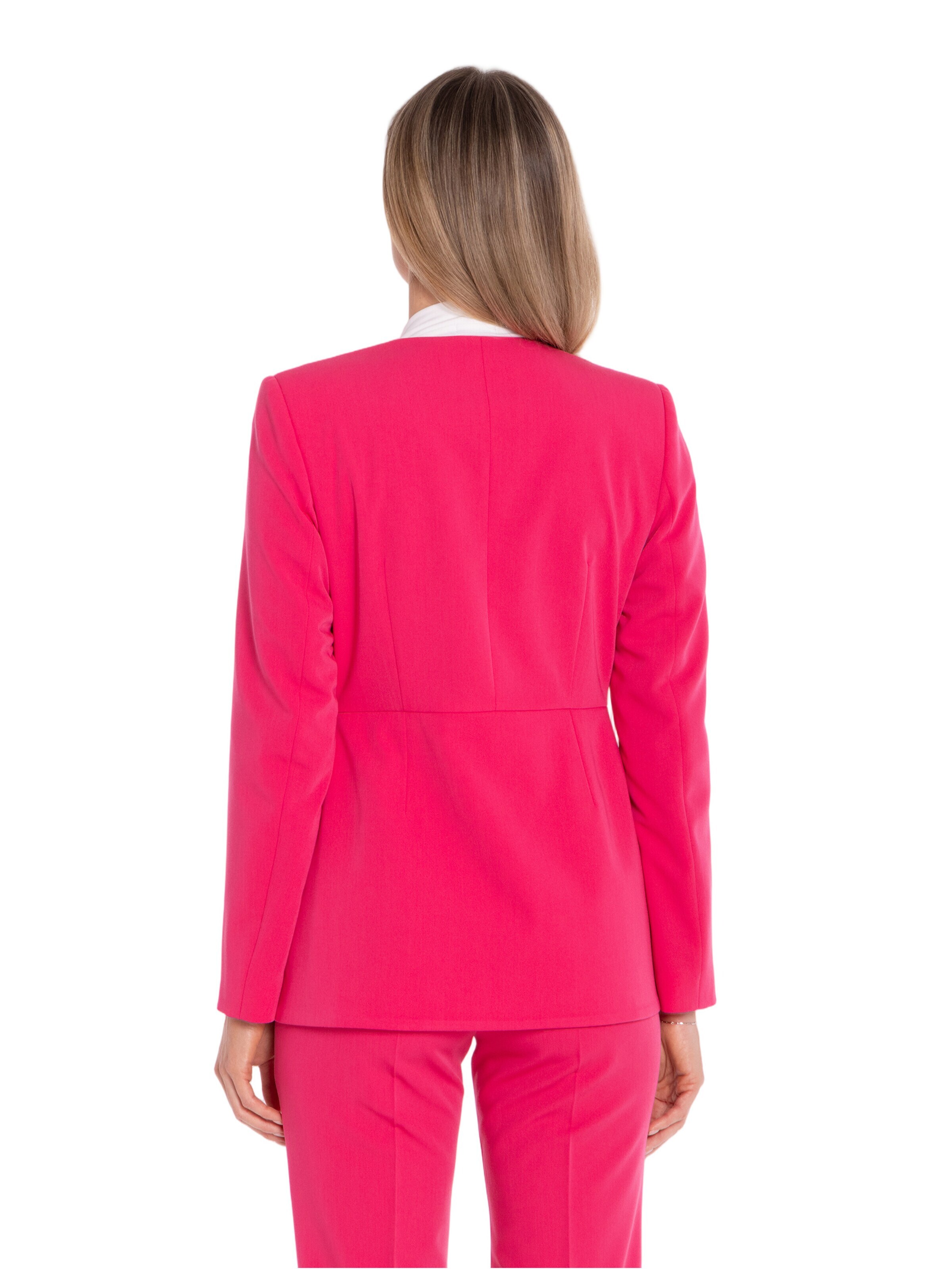 Stylove Marynarka 'Elegancka marynarka z ozdobną kokardą' w kolorze różowy