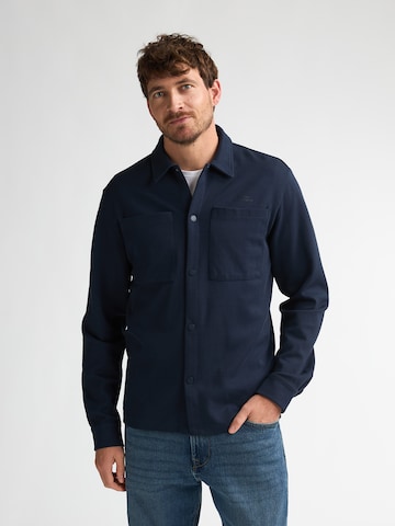 Petrol Industries Regular Fit Hemd in Blau: Vorderseite