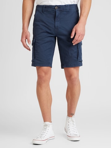 BLEND Regular Cargo Pants in Blue: front