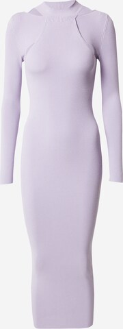 HUGO - Vestido de malha 'Sirgin' em roxo: frente