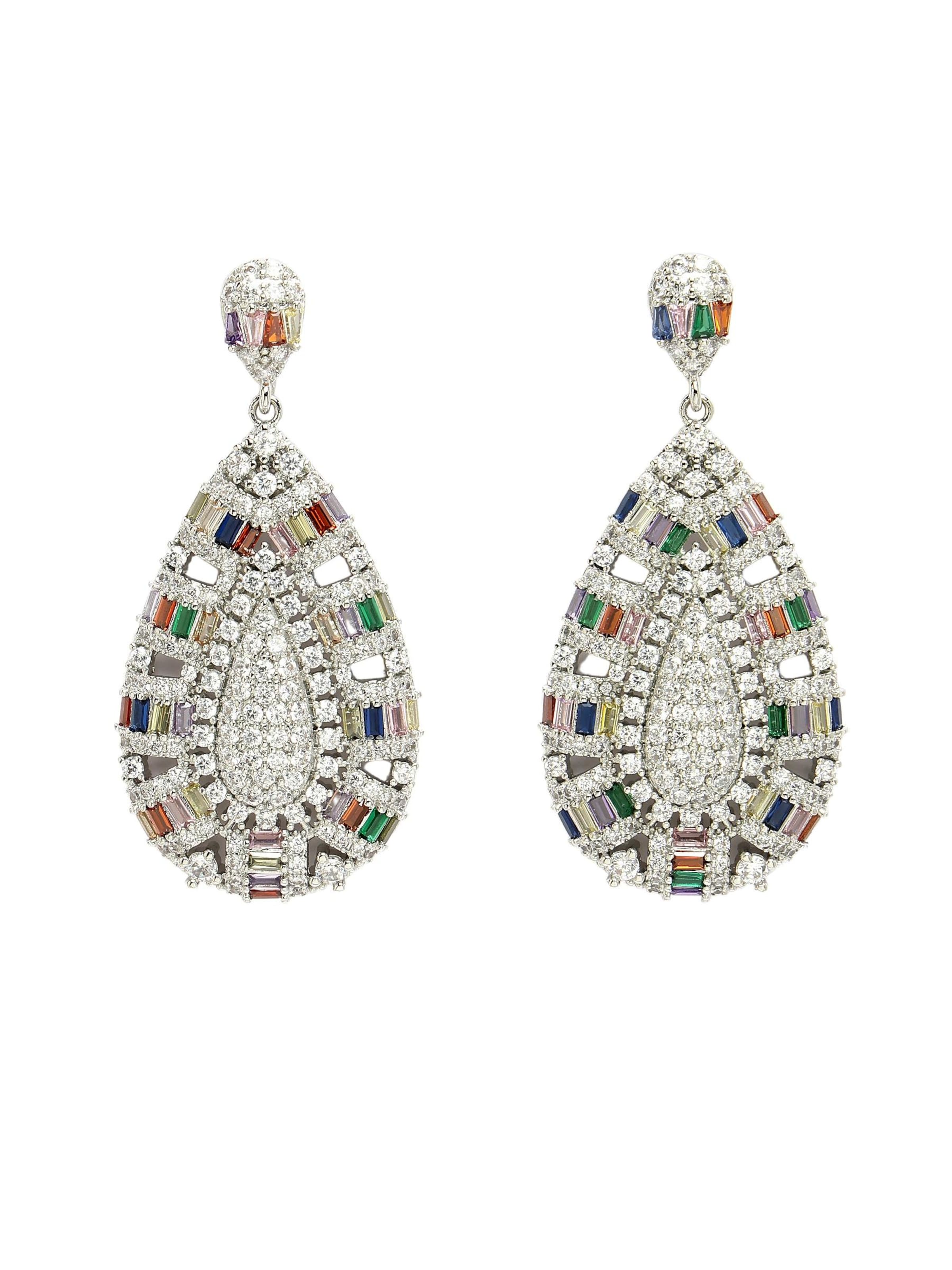 AVANT-GARDE PARIS Oorbellen 'Zlataette' in Zilver: voorkant