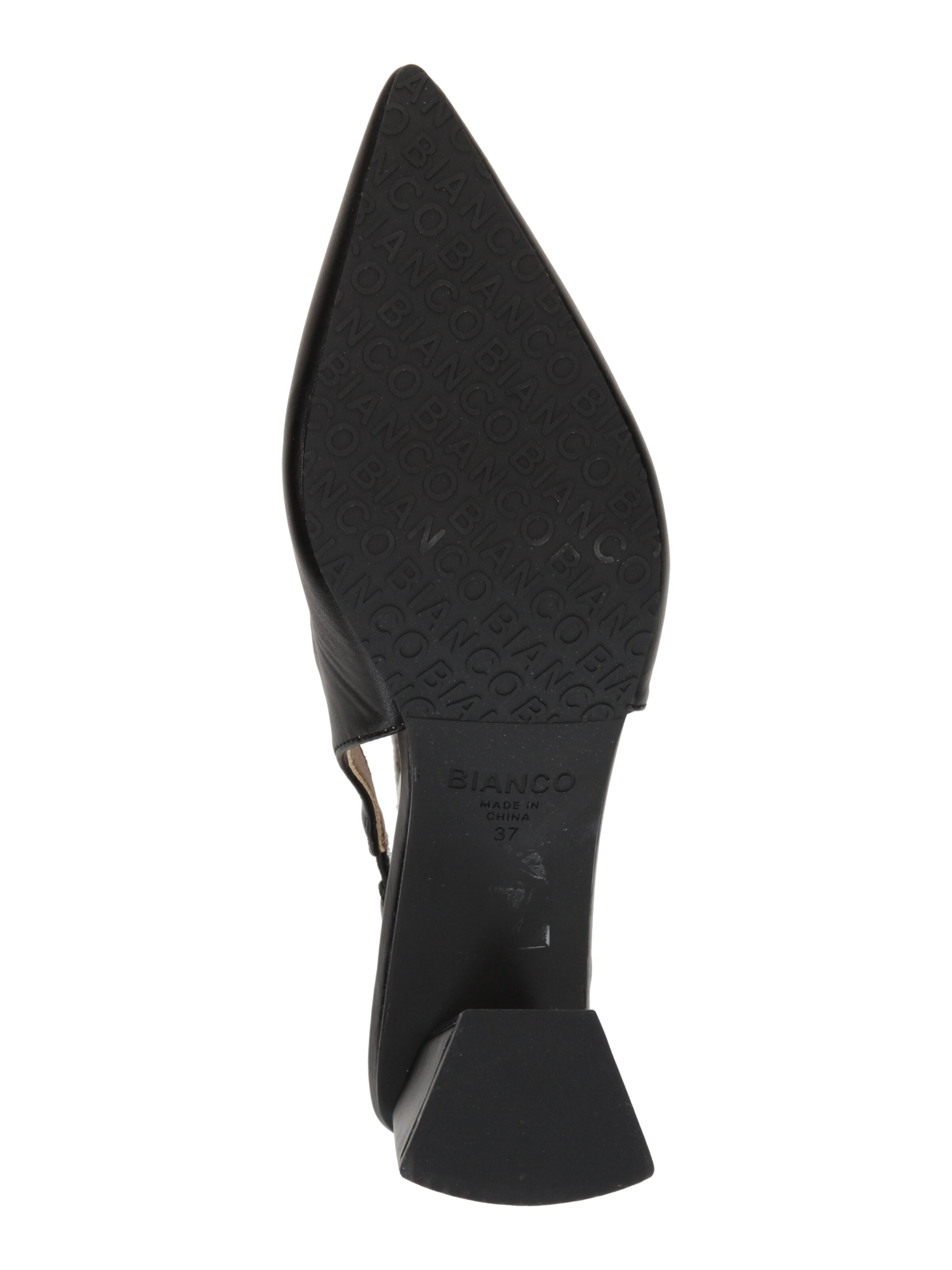 Bianco Lodičky s otvorenou pätou 'MARALYN' - Čierna