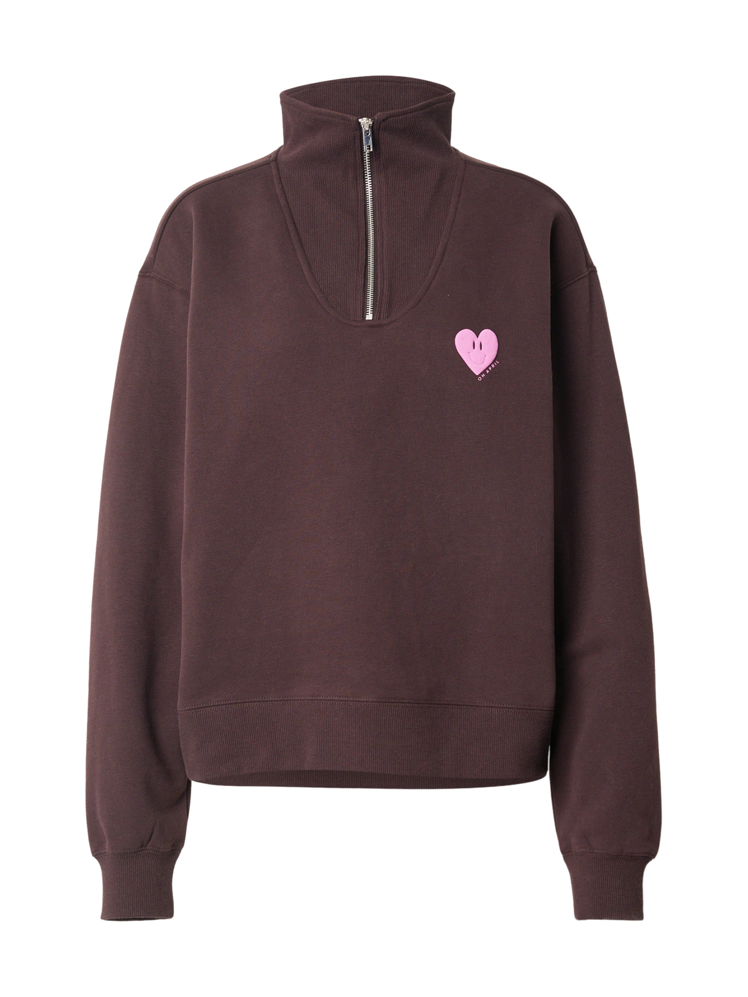 OH APRIL Mikina 'Pauli' - Hnedá: predná strana