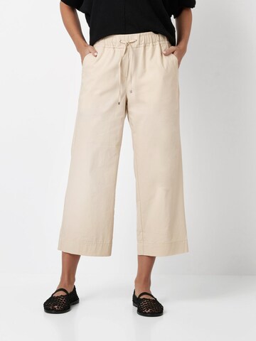 TONI Wide Leg Hose in Beige: Vorderseite