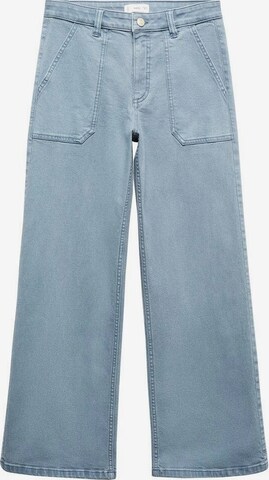 MANGO TEEN Wide Leg Jeans 'utility2' in Blau: predná strana