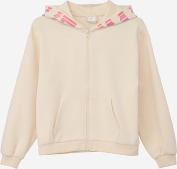 s.Oliver Sweatshirt in Beige: voorkant