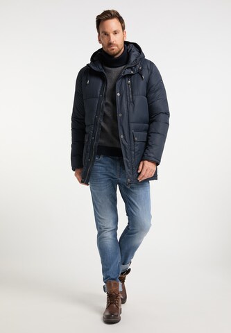 DreiMaster Vintage Winterparka in Blauw