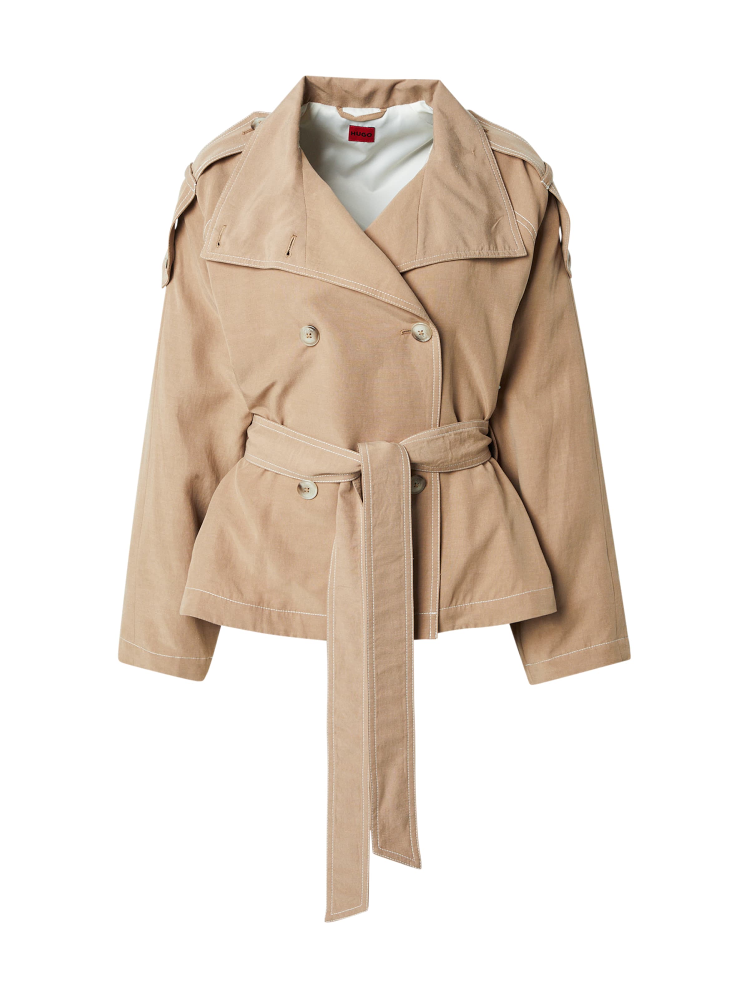 HUGO Between-seasons coat 'Aclara' in Beige: front