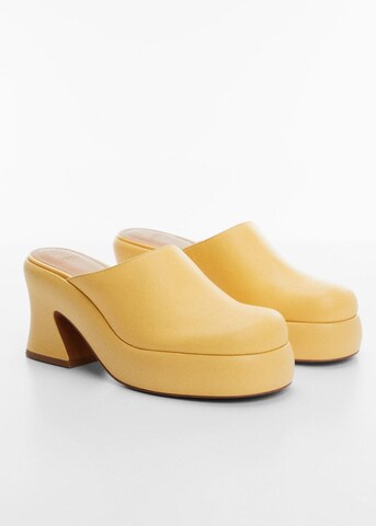 MANGO Mules 'zoe' in Yellow