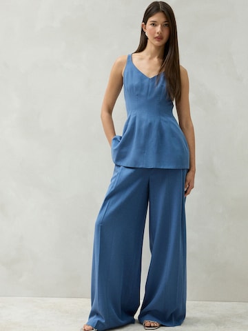 Wide leg Pantaloni con pieghe di Next in blu