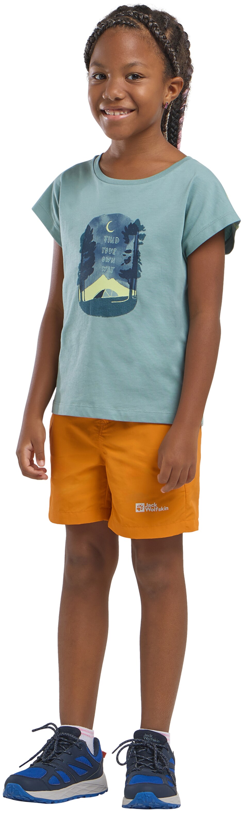 JACK WOLFSKIN T-Shirt in Grün