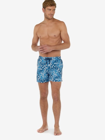 HOM Zwemshorts 'Moorea' in Blauw