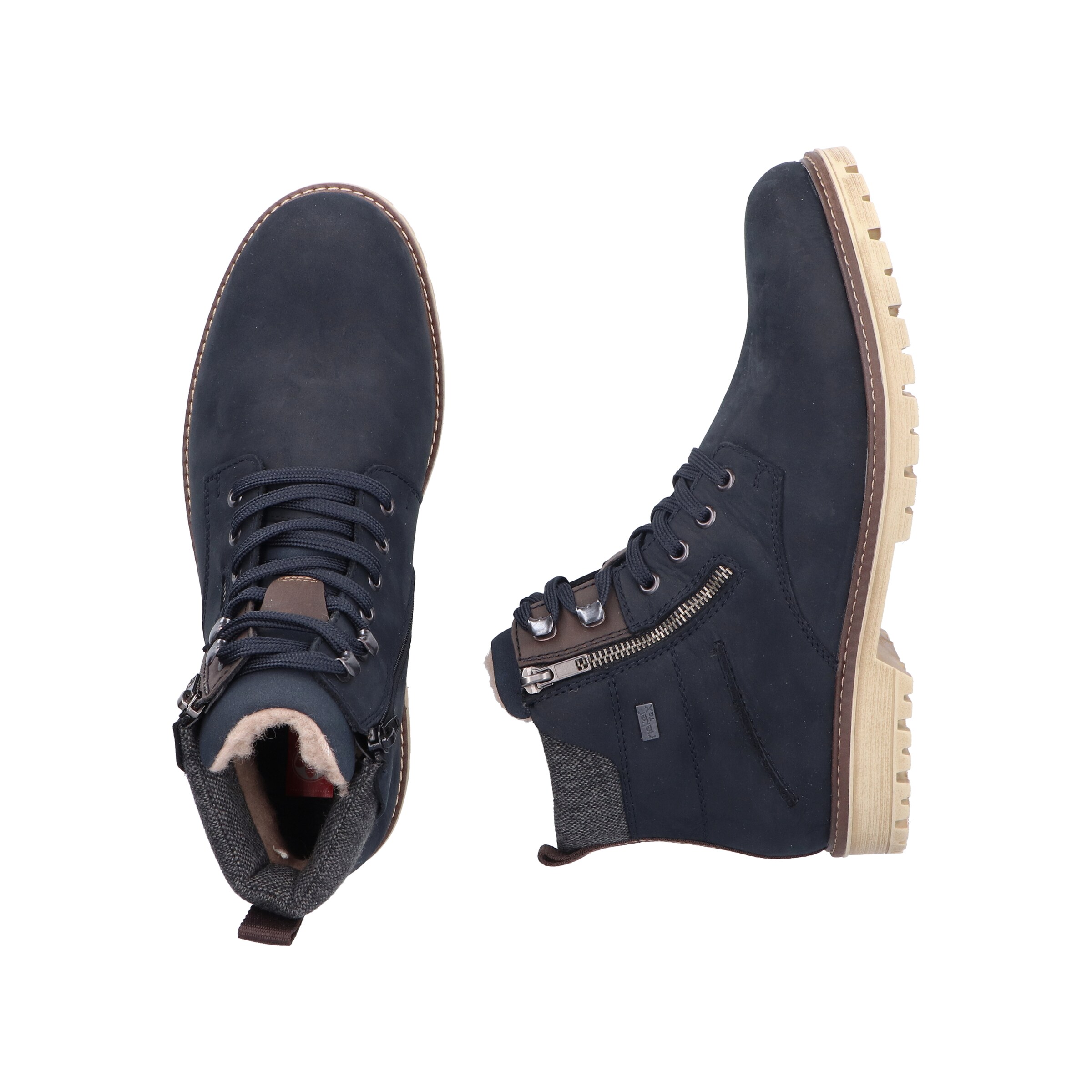 Bottes à lacets Rieker en bleu