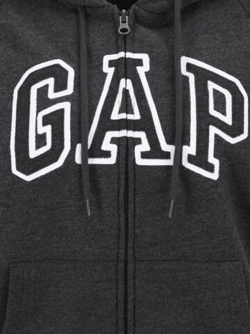 Gap Petite Zip-Up Hoodie in Grey