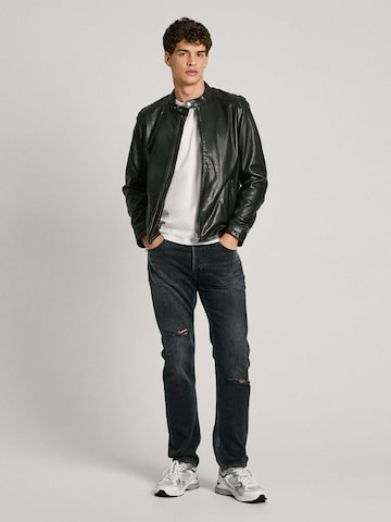 Pepe Jeans Bikerjacke 'TRISTAN' in Schwarz