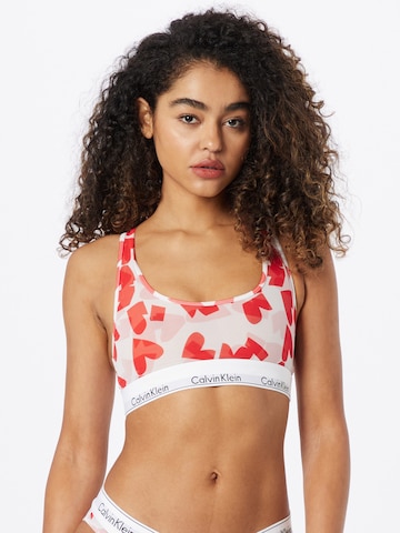 Calvin Klein Underwear Bralette Bra in Red: front