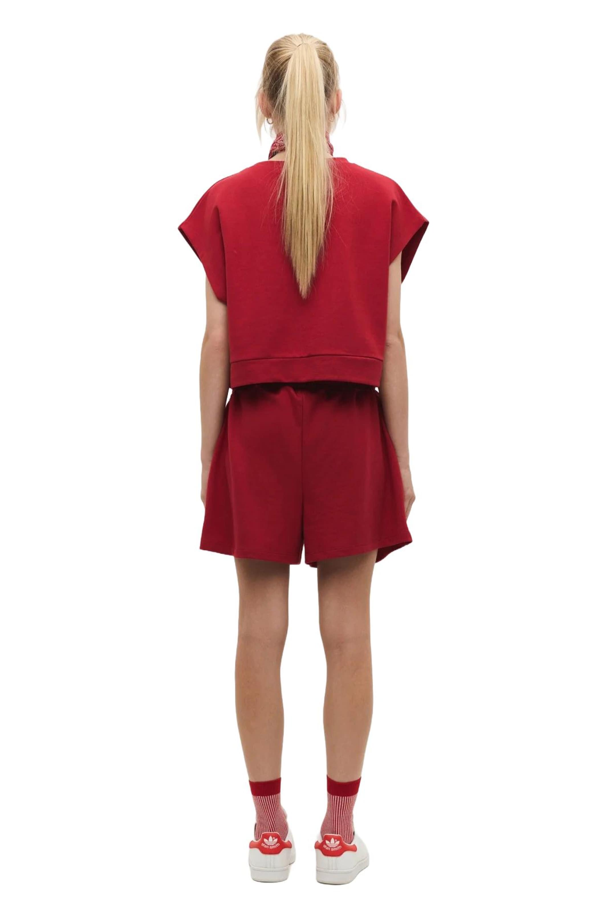 No Matter What Wide leg Trousers in Red