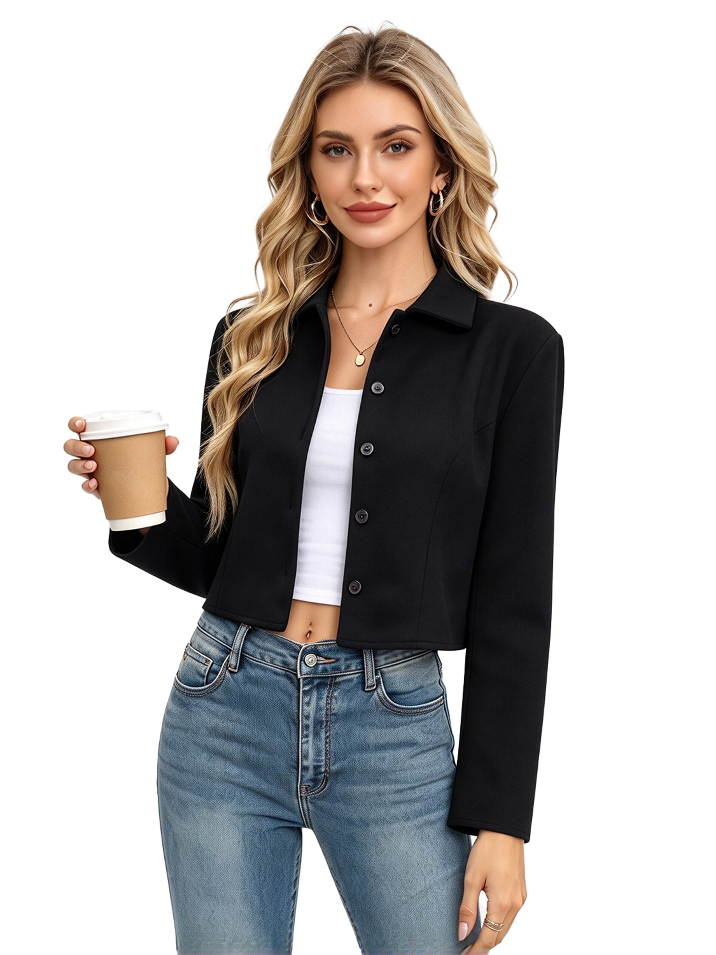 KoJooin Blazer‌‌‌ in Schwarz: Vorderseite