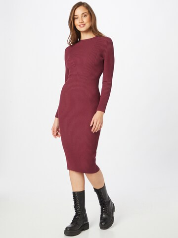 s.Oliver Knitted dress in Red: front