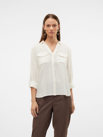 VERO MODA Blouse '10321777' in Wit: voorkant
