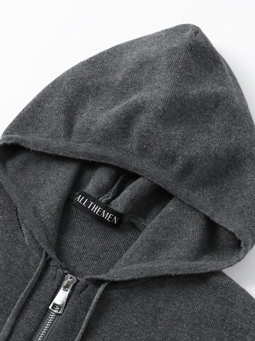 ALLTHEMEN Gebreid vest 'Luftmasche' in Grijs