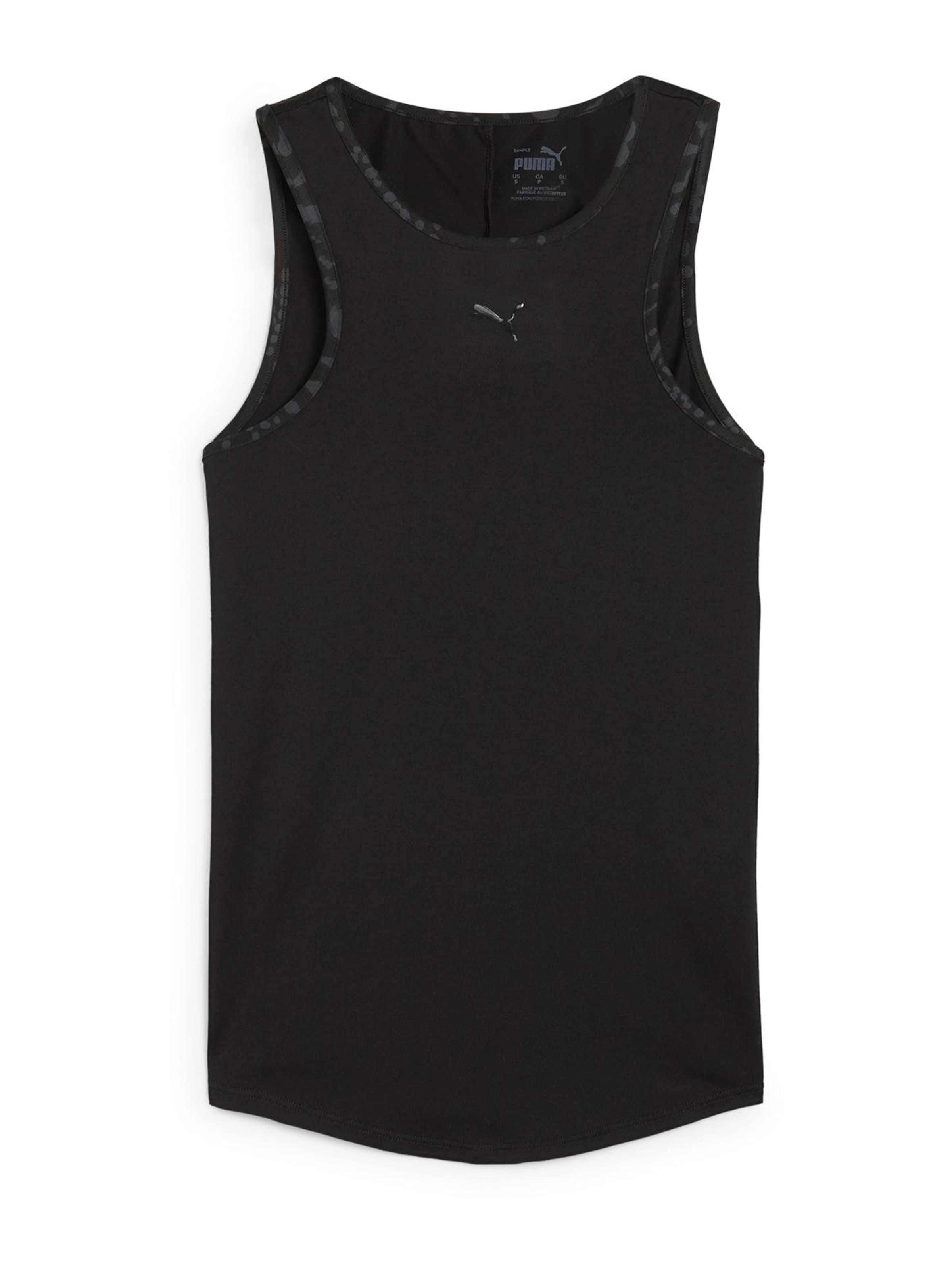 PUMA Urheilutoppi 'HYPERNATURAL' värissä musta: etupuoli