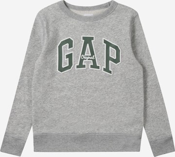 GAPSweater majica 'HERITAGE' - siva boja: prednji dio