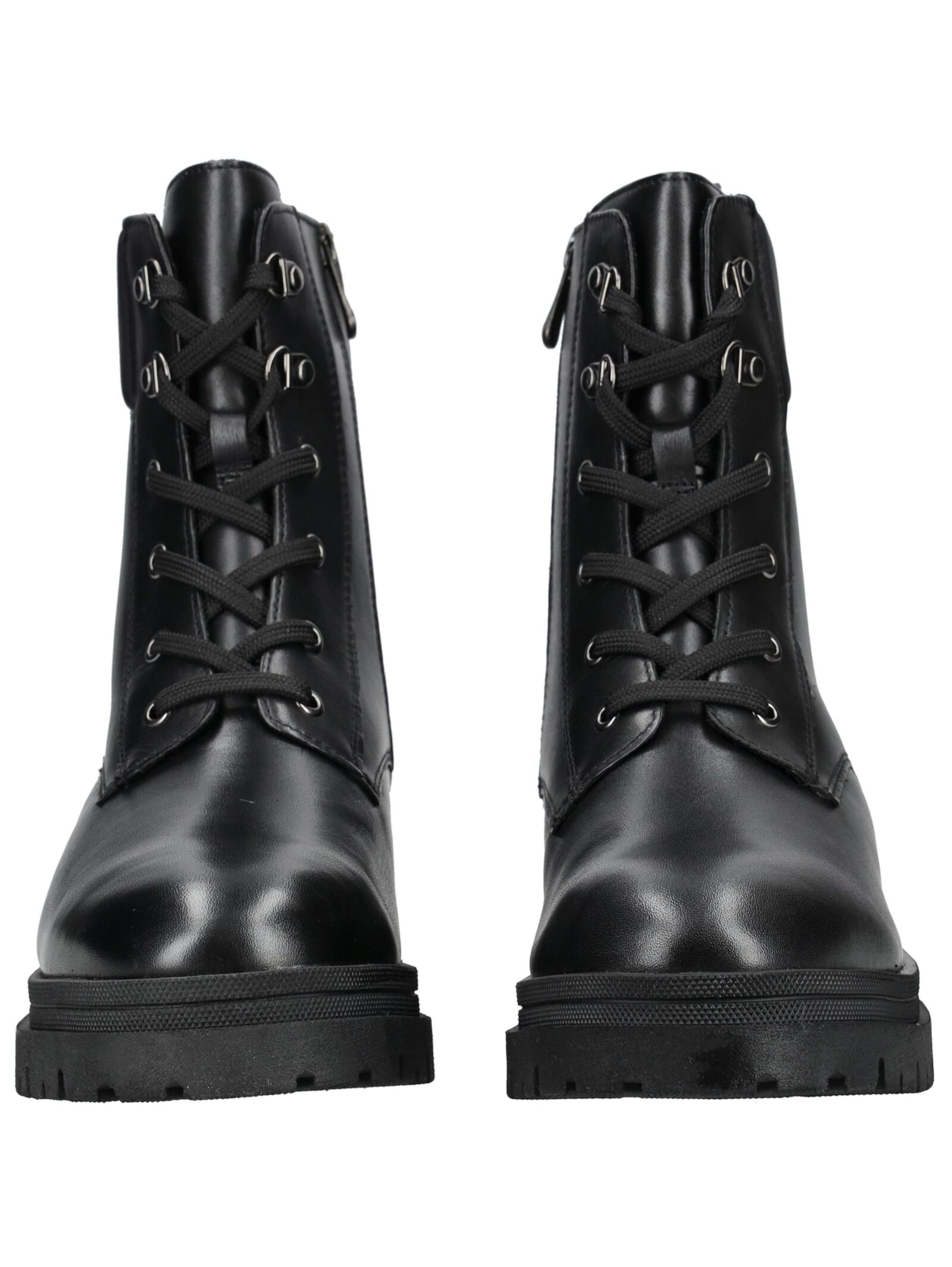 MARCO TOZZI Schnürstiefelette in Schwarz