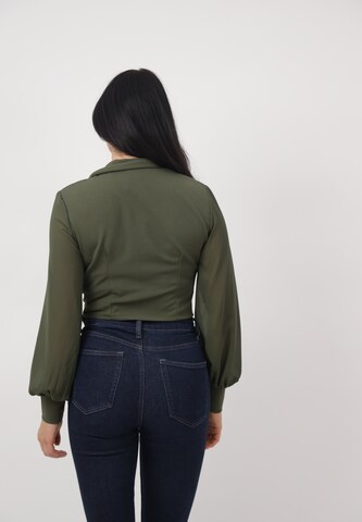 Camicia da donna di Elara in verde
