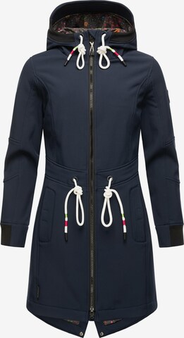 MARIKOO Raincoat 'Mount Furnica' in Blue: front