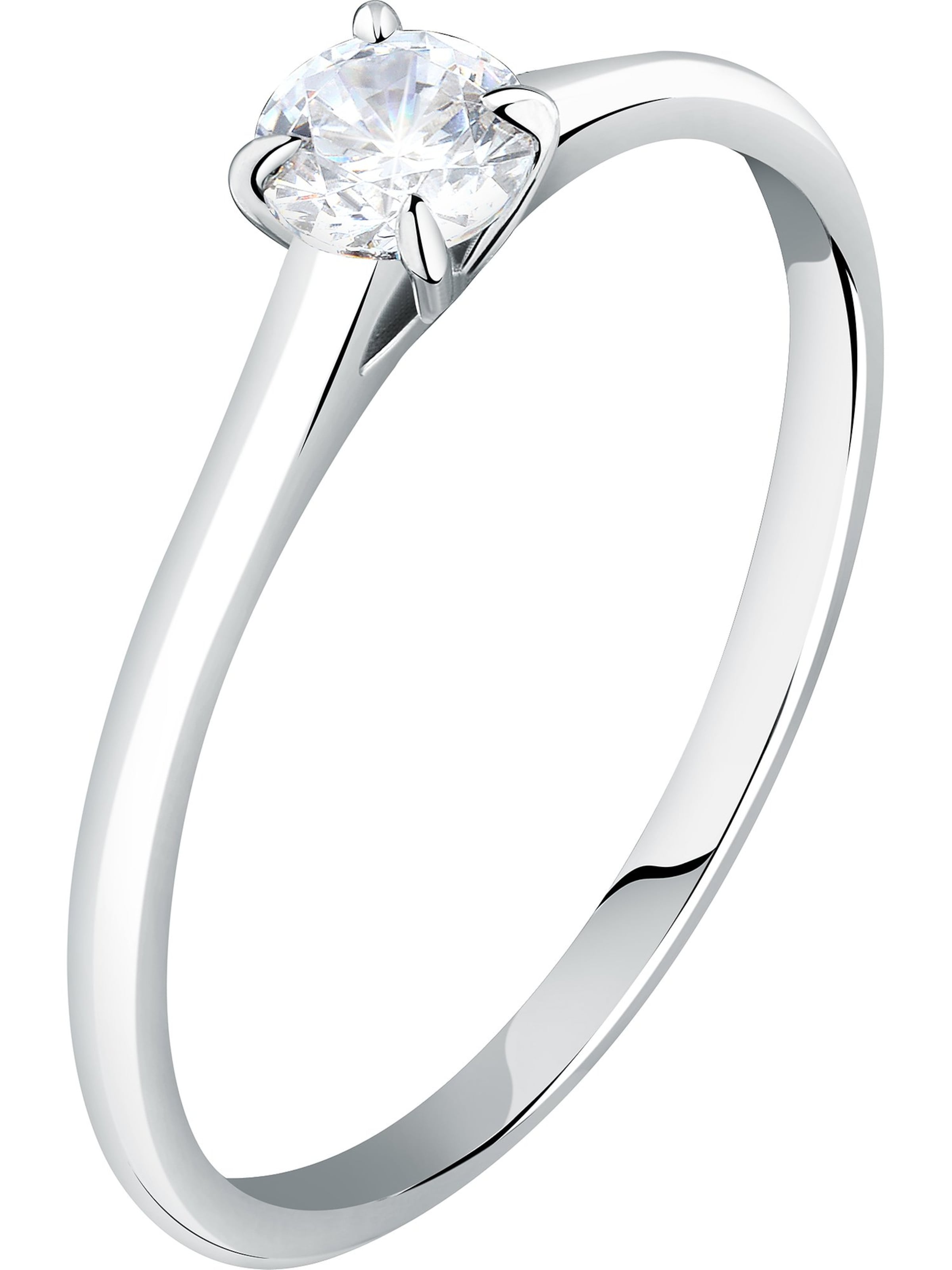 Live Diamond Ring in Silber: Vorderseite