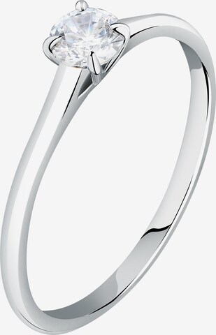 Live Diamond Ring in Silver: front