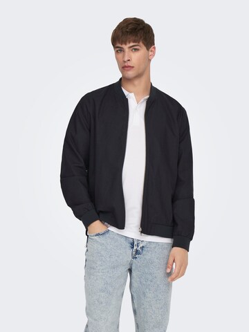 Only & Sons Between-season jacket 'Oliver' in Black: front