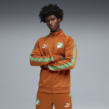 PUMA Trainingsjacke 'Elfenbeinküste King Anthem' in Braun: Vorderseite