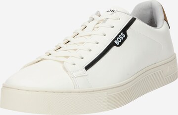 BOSS Platform trainers 'Rhys Tenn' in White: front