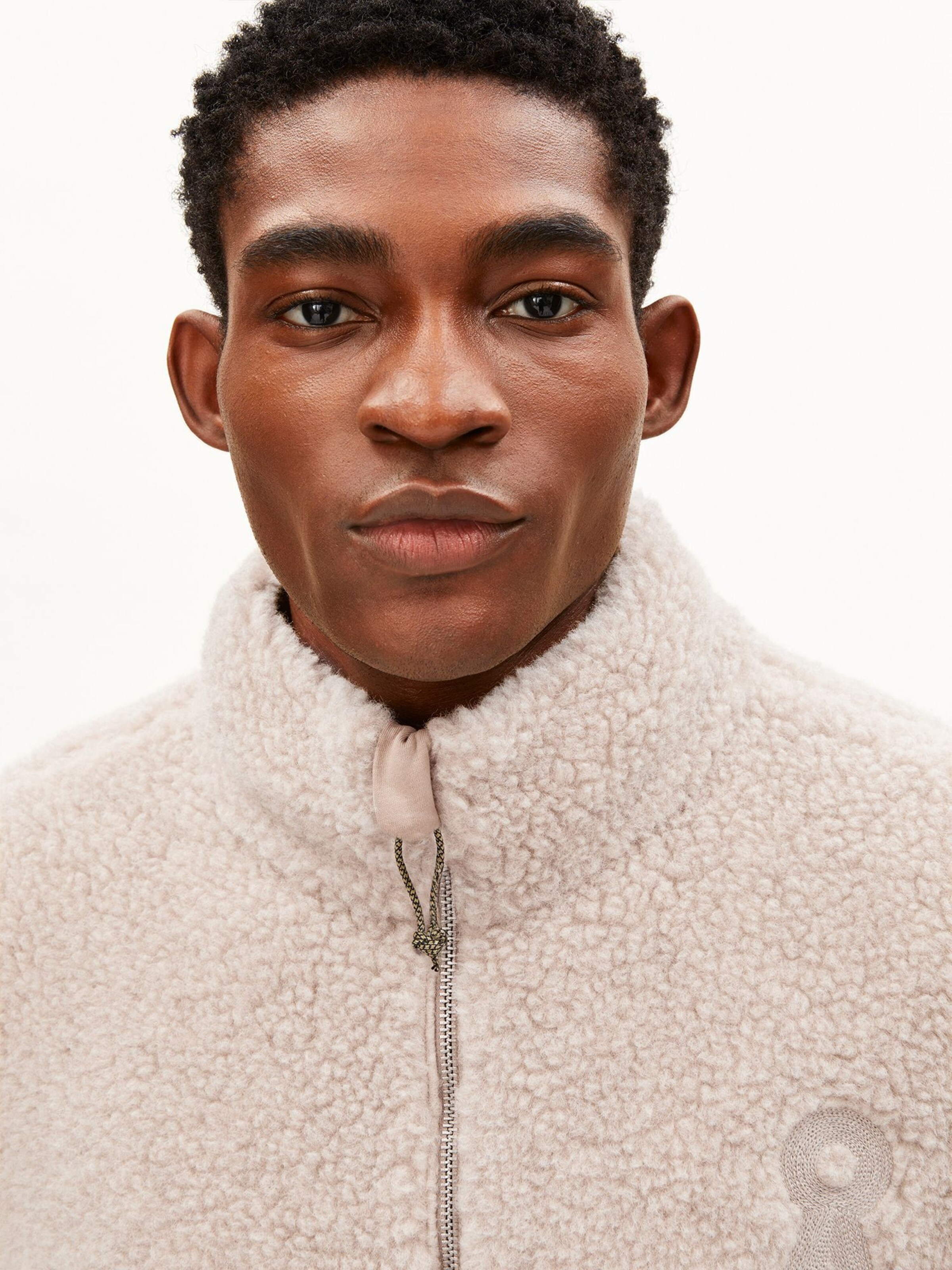 ARMEDANGELS Overshirt WOOL BLEND FLEECE in Beige: Vorderseite